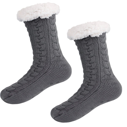 Christmas Women Winter Sherpa Plush Floor Socks