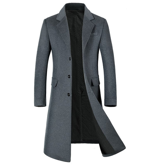 Men's Winter Warm Long Cardigan Jacket