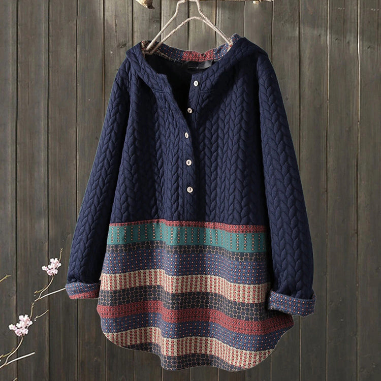 Ethnic Style Long-sleeved Mid-length Women's Coat