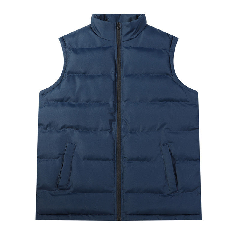 Men's Stand Collar Sleeveless Winter Vest Jacket