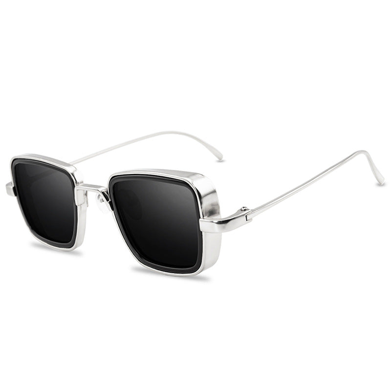 Men's Retro Thick Edge Metal Frame Sunglasses