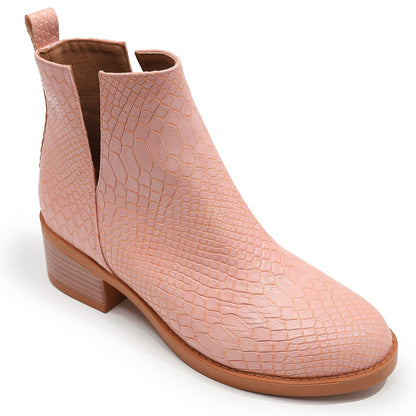 Women's Solid Leather Boots