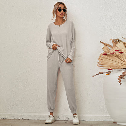 Women's Autumn Long Sleeve Pants Sports Two Piece Set