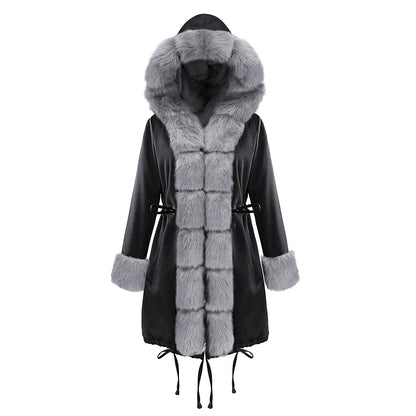 Women Fur Collar Coat Winter Coat
