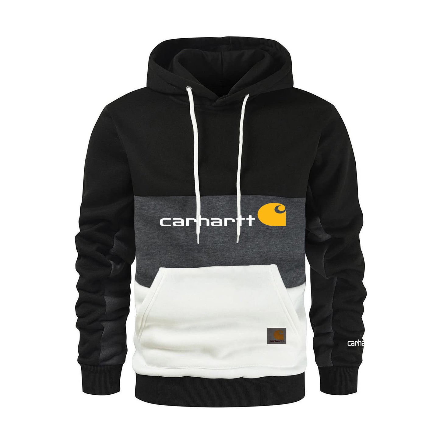 Carhartt Unisex Patchwork Hoodie Casual Sweater