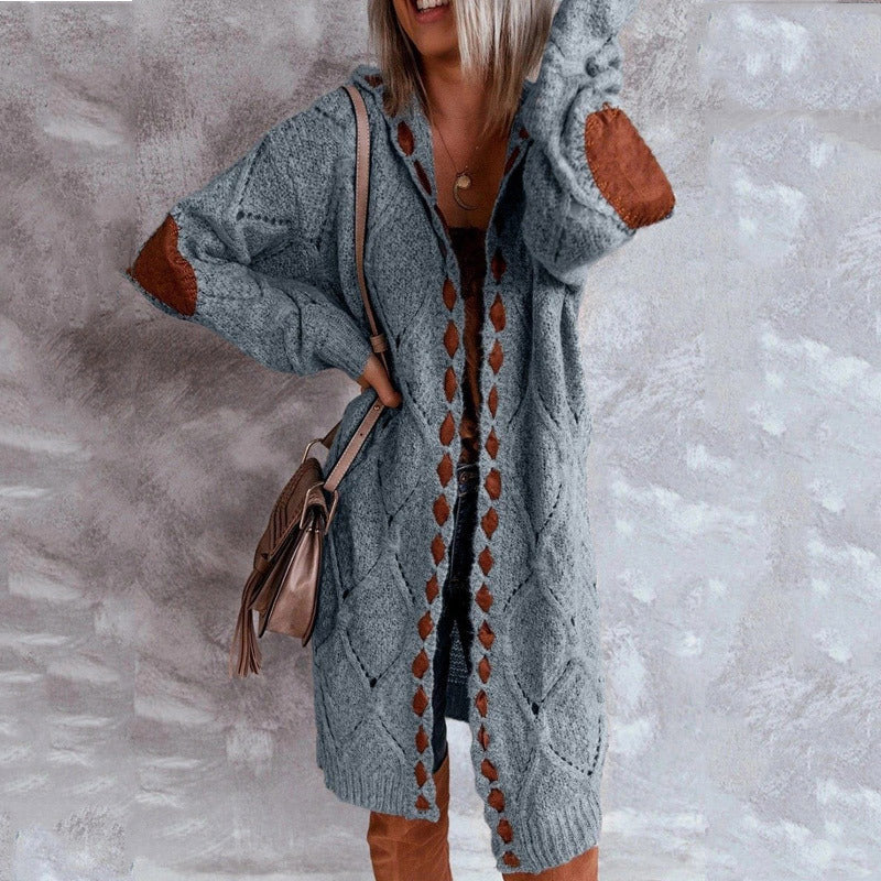 Women's Hooded Sweater Cardigan jacket
