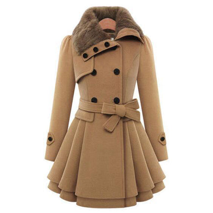 Women's Double Breasted Padded Coat