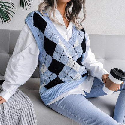 Casual Loose Sleeveless Sweater For Women