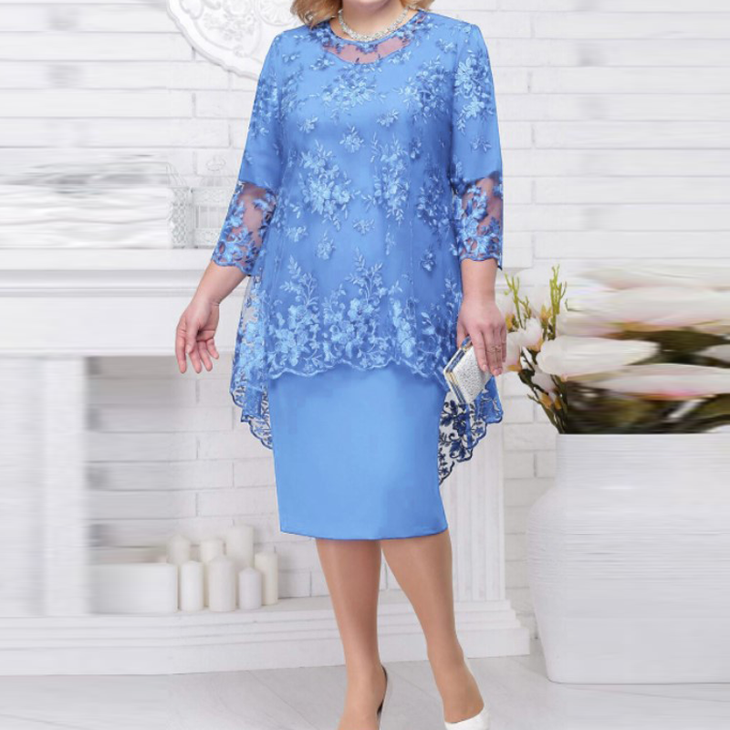 Dress Lace Embroidered Dress For Women