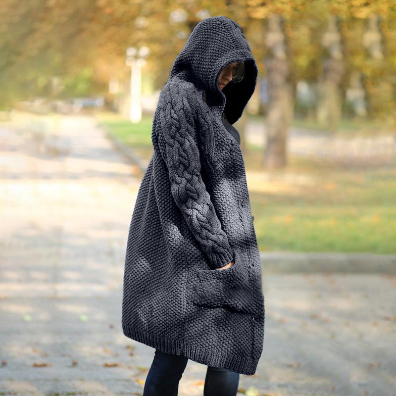 Casual Knit Cardigan Jacket For Women