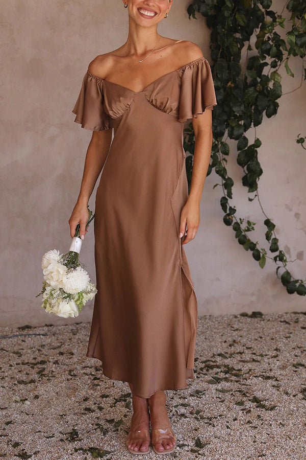 Women's Off-Shoulder Maxi Dress