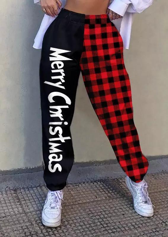 Women's Grinch Christmas Plaid Pants