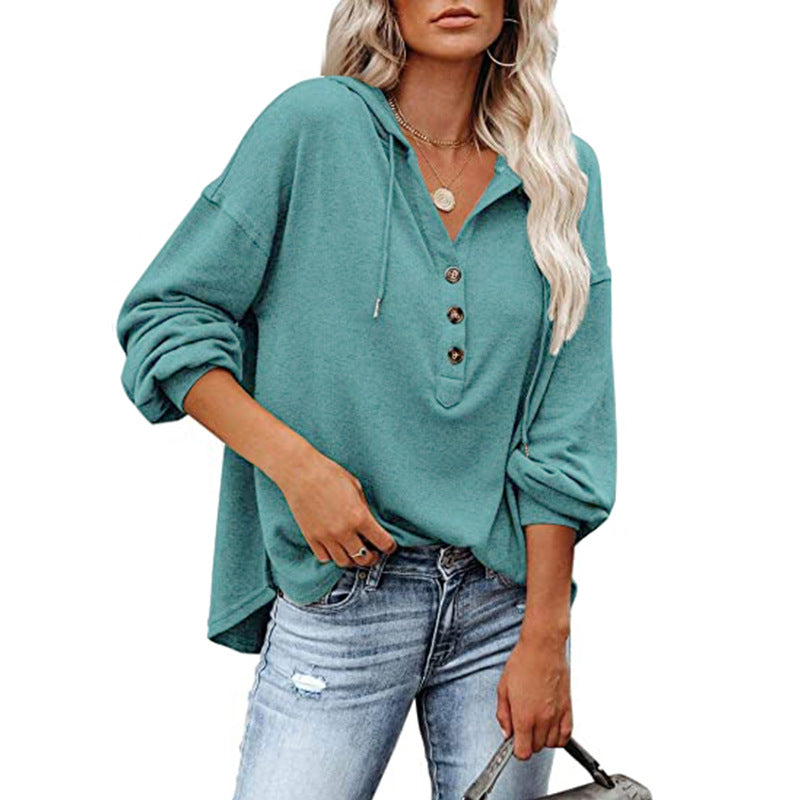 Women's Lapel Loose Casual Top
