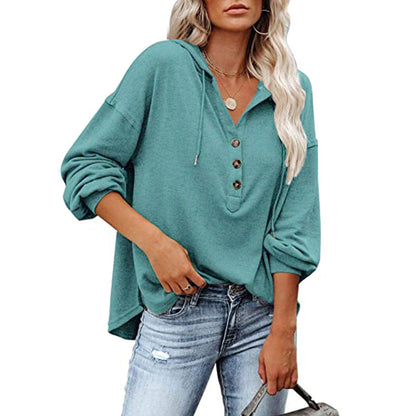 Women's Lapel Loose Casual Top