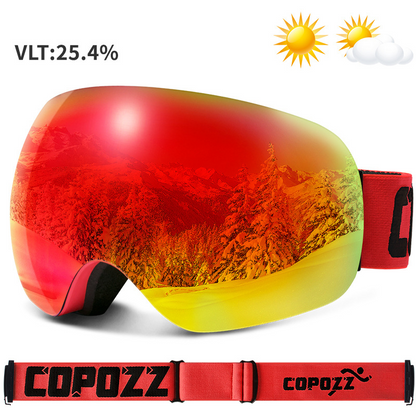 COPOZZ Ski Goggles Anti-fog Goggles Ski Equipment