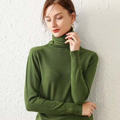 High-quality Women's Turtleneck Sweater Bottoming Shirt