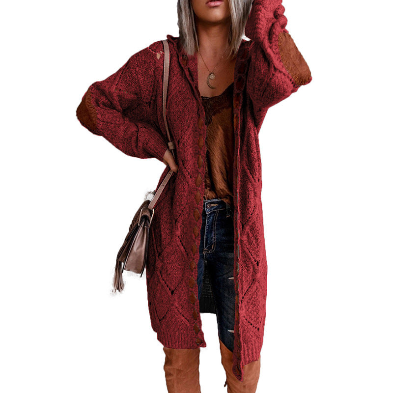 Women's Hooded Sweater Cardigan jacket