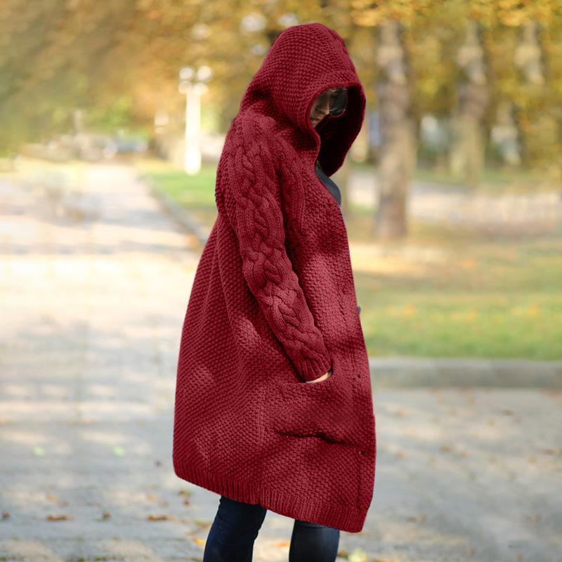 Casual Knit Cardigan Jacket For Women