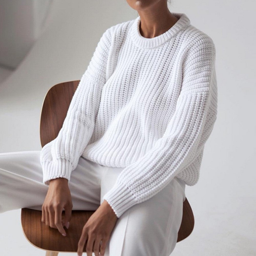 Autumn Women's Pullover Knitted Top