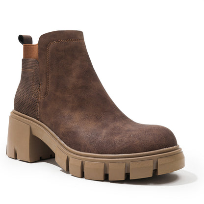 Women's Platform Chunky Heel Boots