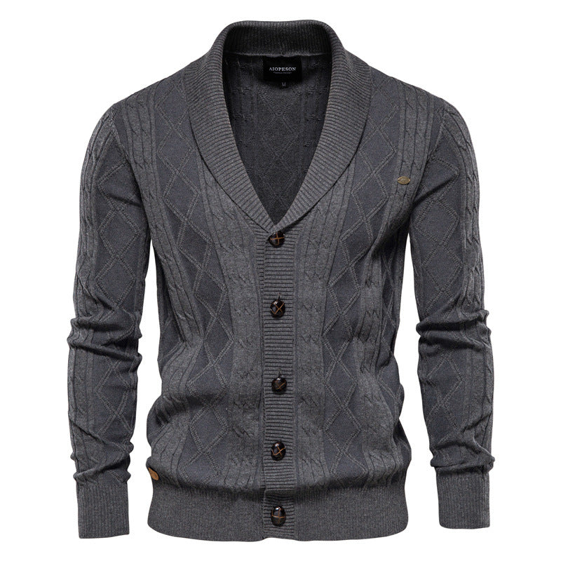 Winter Knitted Cardigan Jacket For Men