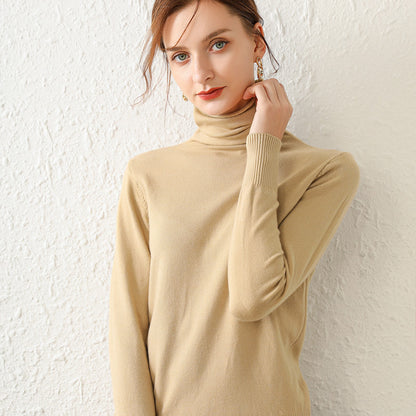 High-quality Women's Turtleneck Sweater Bottoming Shirt