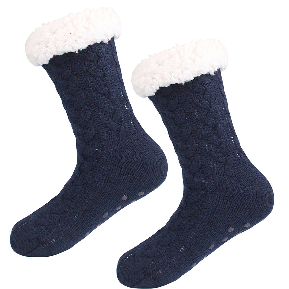 Christmas Women Winter Sherpa Plush Floor Socks