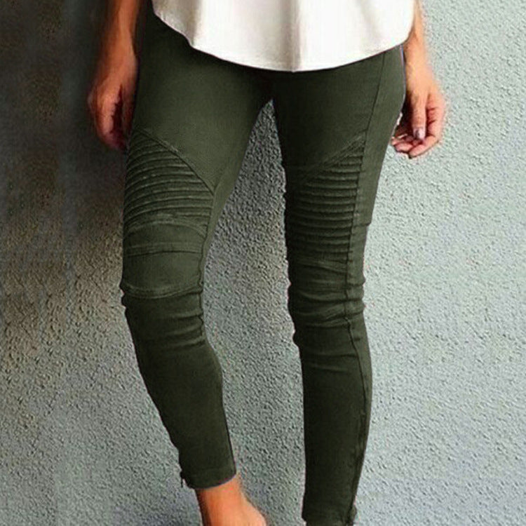 Women's Casual Leggings Slim-fitting Elastic Pants