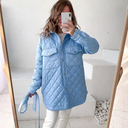 Winter Casual Lace-Up Cardigan Jacket For Women