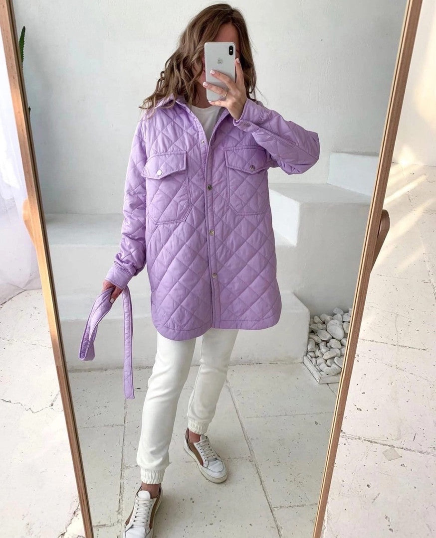 Winter Casual Lace-Up Cardigan Jacket For Women