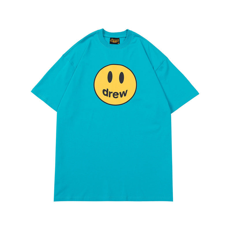 DREW Smiley Print Unisex Summer T-shirt
