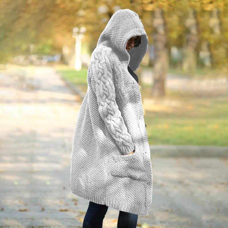 Casual Knit Cardigan Jacket For Women