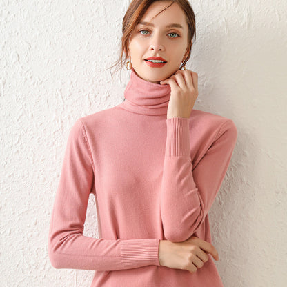 High-quality Women's Turtleneck Sweater Bottoming Shirt