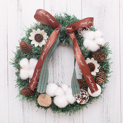 Christmas Wreath Simulation Garland Holiday Decoration
