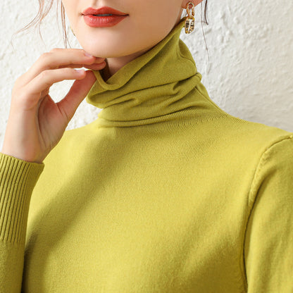 High-quality Women's Turtleneck Sweater Bottoming Shirt