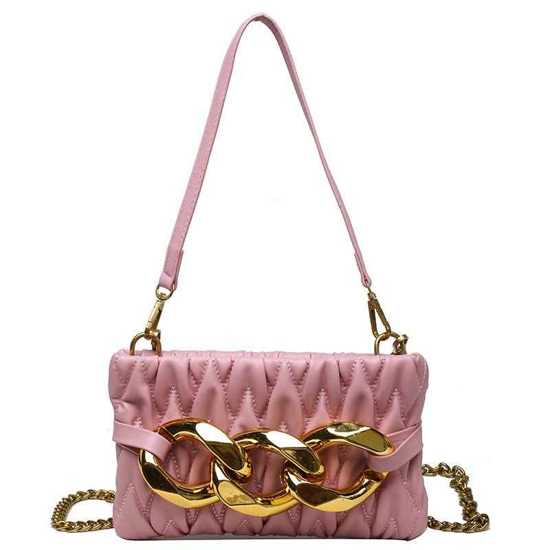 Woman Fold Chain Cross-border Small Square Bag