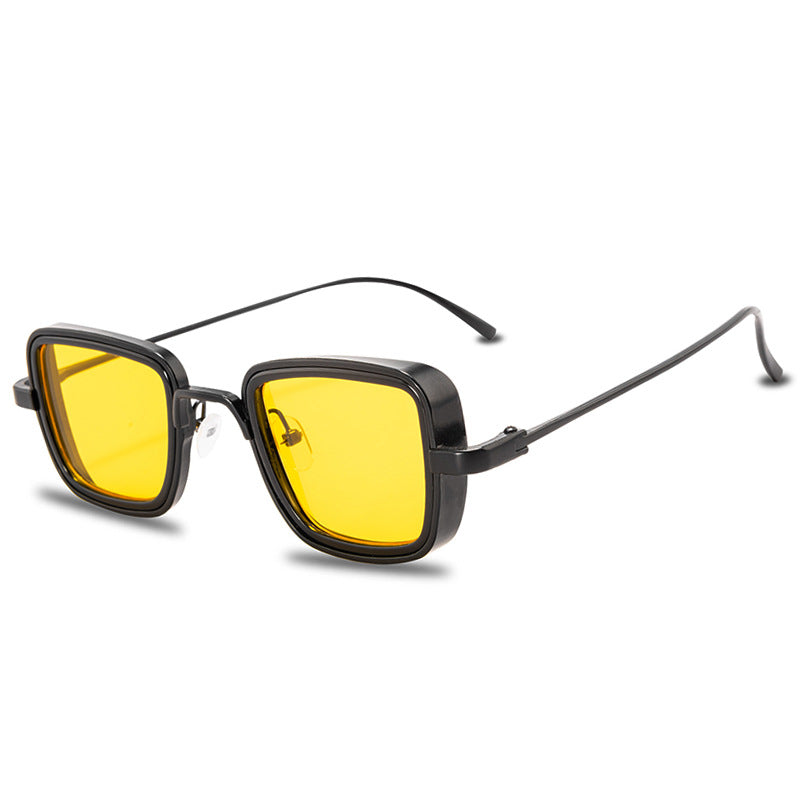 Men's Retro Thick Edge Metal Frame Sunglasses