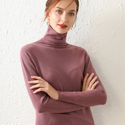 High-quality Women's Turtleneck Sweater Bottoming Shirt