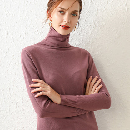 High-quality Women's Turtleneck Sweater Bottoming Shirt