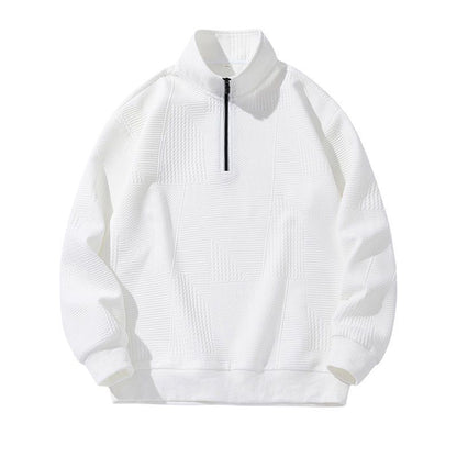 Men's Stand Collar Zip Up Sweatshirt