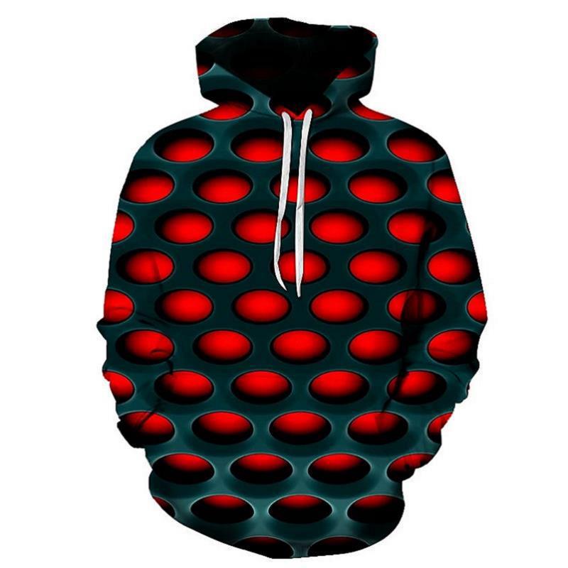 Men's Sweatshirt Swirl Print 3D Design Trend Hoodie
