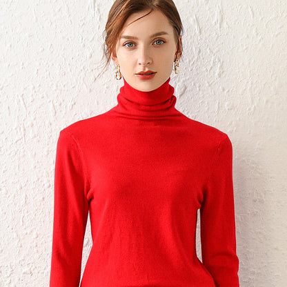 High-quality Women's Turtleneck Sweater Bottoming Shirt