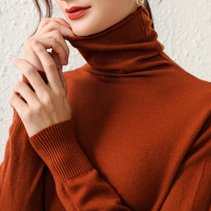 High-quality Women's Turtleneck Sweater Bottoming Shirt