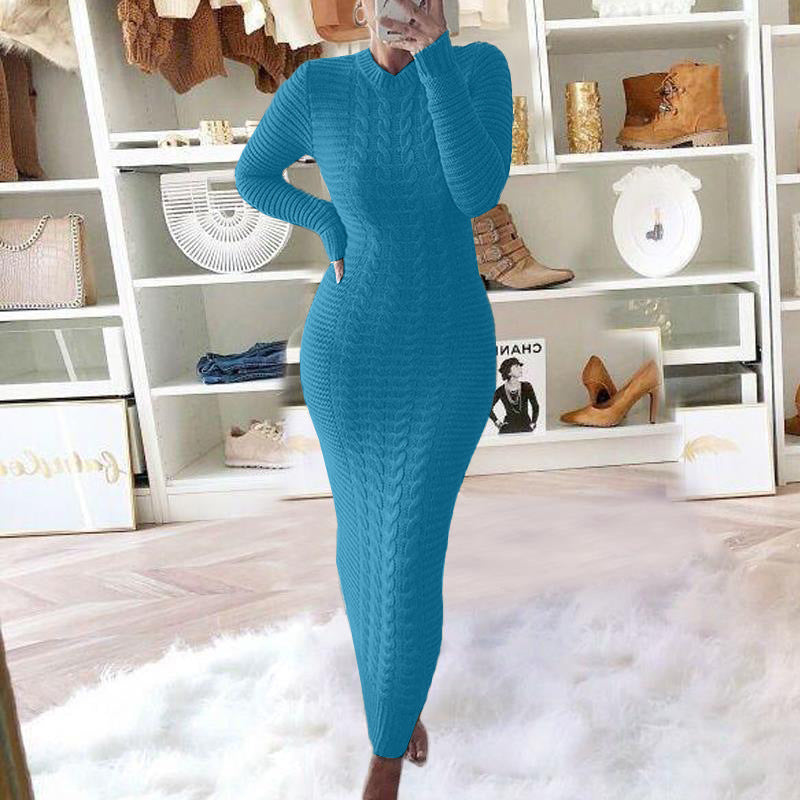 Women's Casual Knit Slim Dress
