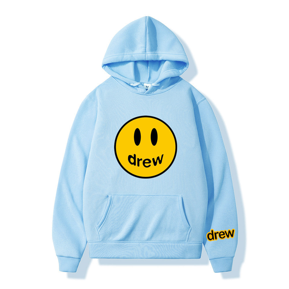 DREW Unisex Smiley Casual Long Sleeve Hoodie