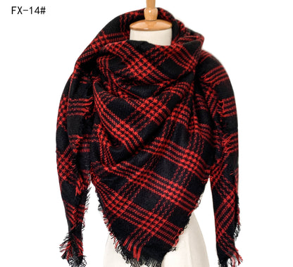 Plaid Pashmina Scarf Winter Scarf For Women