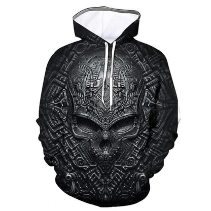 Men's 3D Printed Hoodie Cross Border Long Sleeve Sweatshirt