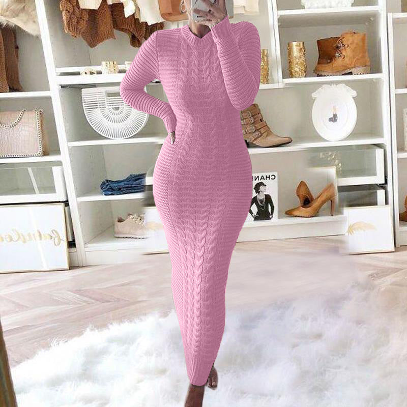 Women's Casual Knit Slim Dress