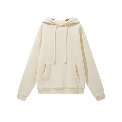 Unisex Solid Color Thick Hooded Sweater