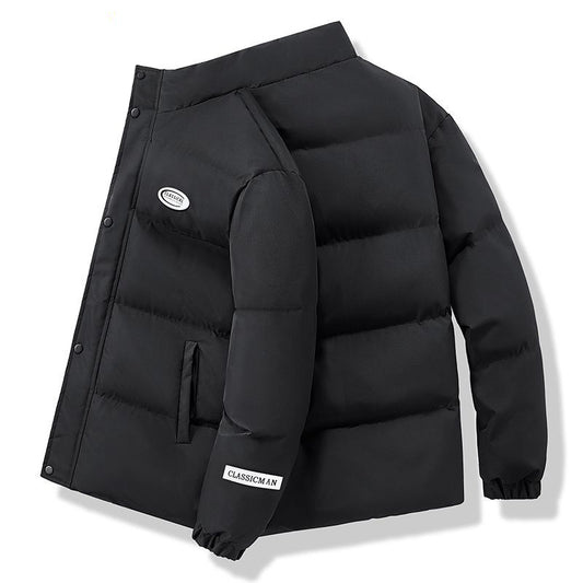 Unisex Stand Collar Padded Winter Jacket